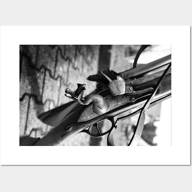 historical gun, black white Wall Art by hottehue